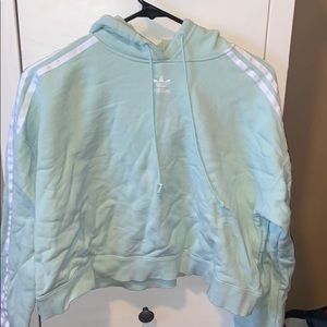 Adidas cropped sweatshirt - sea foam green